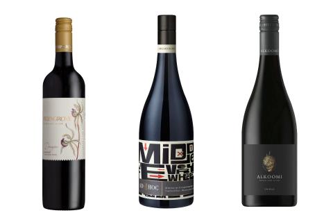 L-R: Shiraz from Ferngrove, Cherubino, Alkoomi.