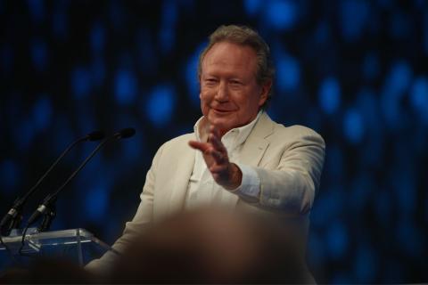 Andrew Forrest at the Fortescue AGM. Photo: Nadia Budihardjo