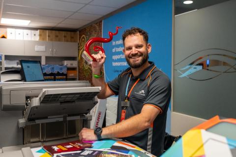The City’s Print and Design Lead Cameron Ellis received national industry recognition. Photo: Supplied