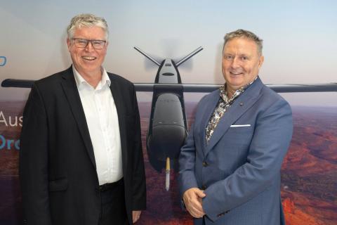 Greg Tunny (left) and Innovaero founder Mike Von Bertouch are looking ahead to post-IPO life. Photo: Michael O'Brien.