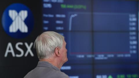 An ASX indicator board (file image)