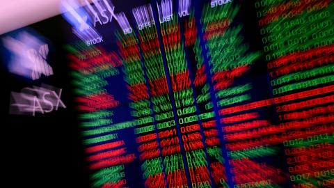 An ASX indicator board (file image)