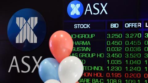 The ASX indicator board (file image)