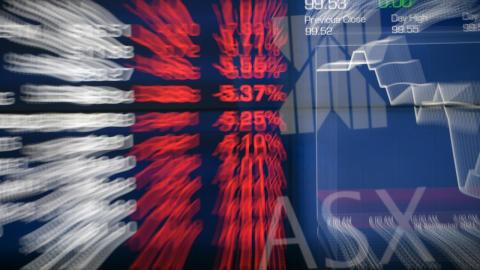 An ASX indicator board (file image)