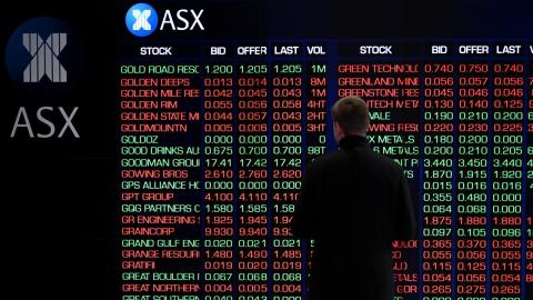 The indicator boards at the ASX (file image)