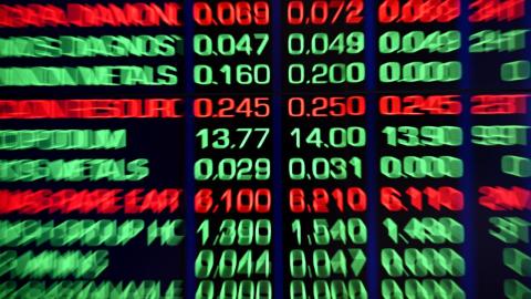 An ASX indicator board (file image)