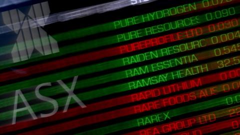 The ASX stock market board