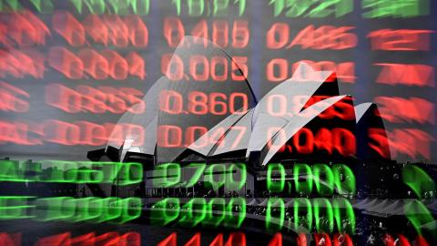 An ASX indicator board (file image)