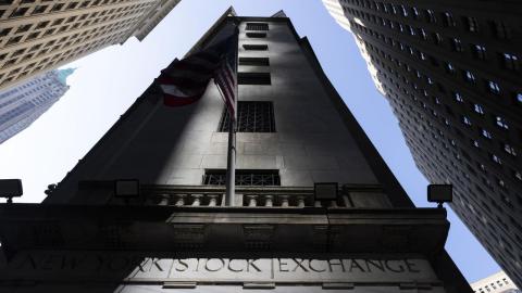 The entrance to the New York Stock Exchange