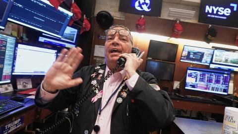 A trader on the floor