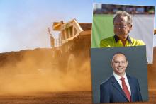 Fortescue founder Andrew Forrest and Red Hawk's Steven Michael.