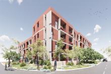 A render of the proposed Brown Street apartments in Busselton.