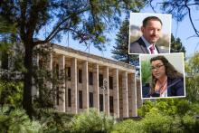 Peter Tinley and Jess Shaw