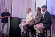 Moderator Mark Naglazas with panelists Tim Willing, David Hillam, and Corey Scidone. 