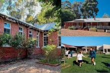 Cottages (left, top right) at Parkerville’s campus are set to be restored to make way for a specialist school (bottom right).