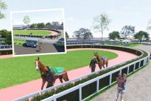 The proposed on-course stables complex at Ascot Racecourse. Images: via DAP documents.