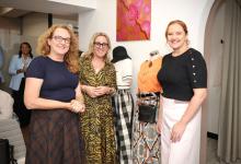 The Hon Jessica Stojkovski MLA and the Hon Dr Katrina Stratton MLC showed their support with Dress for Success WA chief executive Natalie Sangalli.