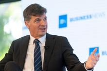 Angus Taylor at a recent Business News event. Photo: Matt Jelonek.