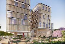 A render of the new clinical building. Image: St John of God Subiaco Hospital
