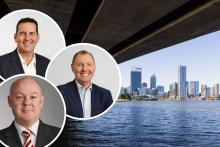 David Hugo (top left), Jason Ricketts (right) and Tony Joyner have struck a Chord.