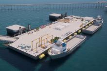 A rendering of the soon-to-be operational Kimberley Marine Support Base. Photo: KMSB