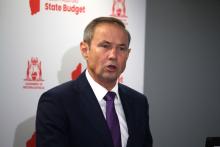 Roger Cook calls out cynics over the state's 2030 timeframe over exiting coal-fired electricity generation. Photo: Nadia Budihardjo