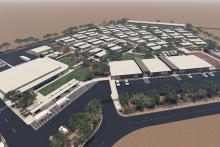 A render of the South Hedland accommodation. Image: CADDS Group via DAP documents