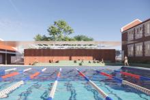 A render of the new pool at Wesley College's aquatic centre. Image: TRCB via DAP documents