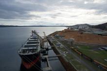 The Albany woodchip export terminal. Photo: Qube Bulk