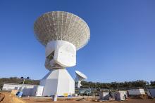 New Norcia 03 radar, with NN03 in the background. Photo: Tom Zaunmayr