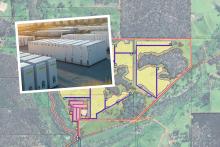 Hesperia proposes to build a renewable energy project (inset) along Collie-Williams Road. Images: via DAP document