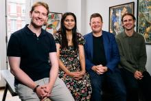 Jack Davies, Principal at Greensphere Capital, Divya Seshamani, Managing Partner at Greensphere Capital, Cameron Scadding, Founder and Managing Director of Source Certain, and Ned Hillsborough, Associate at Greensphere Capital.