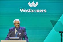 Michael Chaney's term as Wesfarmers chairman will end in October next year. 