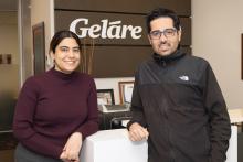 Reena and Ryan Torabi from Gelare. Photo: Michael O'Brien