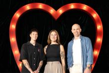 Chandre Smith (left), Jodie Smith and Eerik Sandstrom have been busy since opening Cherry Bomb Chapel. Photo: Michael O’Brien