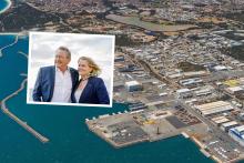 SFM Marine, under Andrew and Nicola Forrest’s (pictured) Tattarang, has been fined over a workplace injury at a Henderson marine yard. Photo: Ventia