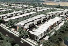 A render of the townhouses in Bertram. Image: Cameron Chisholm Nicol via DPLH documents