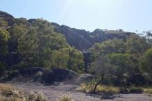 Asbestos tailings in the gorges of Wittenoom. Photo: Tom Zaunmayr.