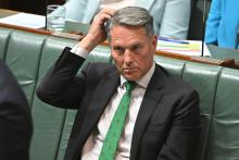 Deputy Prime Minister Richard Marles during Question Time in the House of Representatives at Parliament House in Canberra, Tuesday, November 4, 2025. (AAP Image/Mick Tsikas)