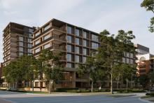 A render of the proposed Upham Street project in Subiaco. Image: Rothelowman via WAPC document