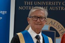 Outgoing University of Notre Dame chancellor Chris Ellison (pictured).