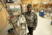 Darren Farmer at the Dutjahn warehouse. Photo: Tom Zaunmayr