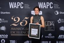 Jane Bennett was admitted as a life member of UDIA. Photo: UDIA