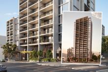 Renders of SKS Group's West Perth apartments. Images: Plus Studio