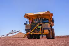 Caterpillar's battery-electric haul truck at Jimblebar mine. Photo: BHP