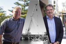 WAFarmers' Steve McGuire and Western Roads Federation boss Cam Dumesny. Photos: Tom Zaunmayr