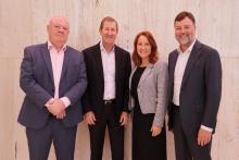 L-R: Tony Joyner, Rob Cole, Tania Hudson and Paul Graham.