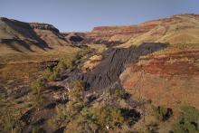 Asbestos tailings in Wittenoom Gorge. Photo: Yurlu | Country