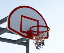 Basketball ring.