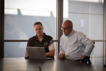 IBA's David Knights and Darren Godwell. Photo: IBA